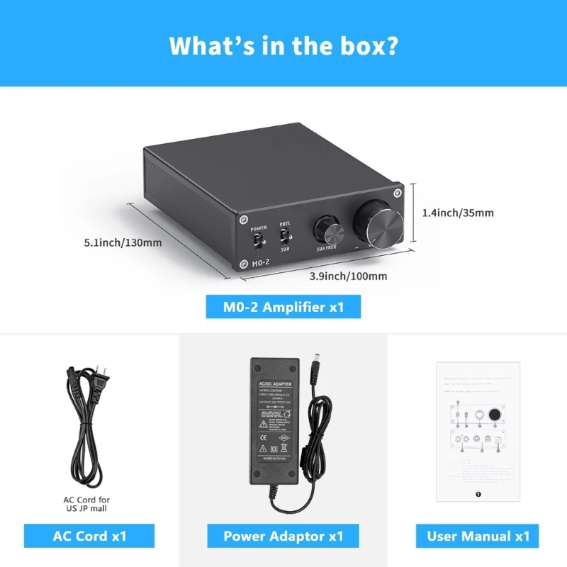 لوحة مضخم الطاقة للتحكم في الجهير 100 وات 4Ω مضخم طاقة أحادي فئة D