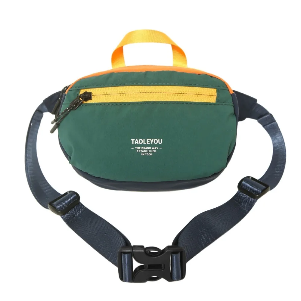 

Модная легкая мини-сумка через плечо из мягкого холста с застежкой-молнией, многофункциональная нагрудная сумка для повседневной носки