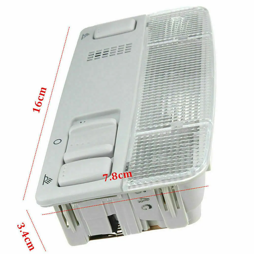 

1 шт., внутренняя лампа для чтения, верхняя лампа B5 для VW Transporter T5 Caddy Passat Golf Mk4 1TD947105, практичные автомобильные детали