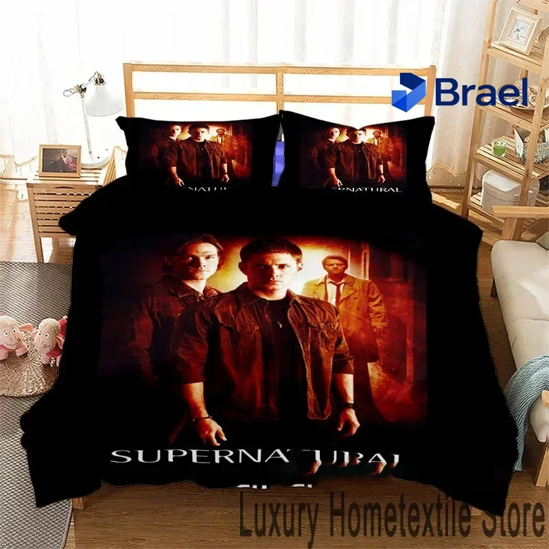 Exquisite 3D Print Supernatural Bedding Set,Duvet Cover Comforter Bed Set Quilt Cover Pillowcase,King Queen Twin Size Boys Girls