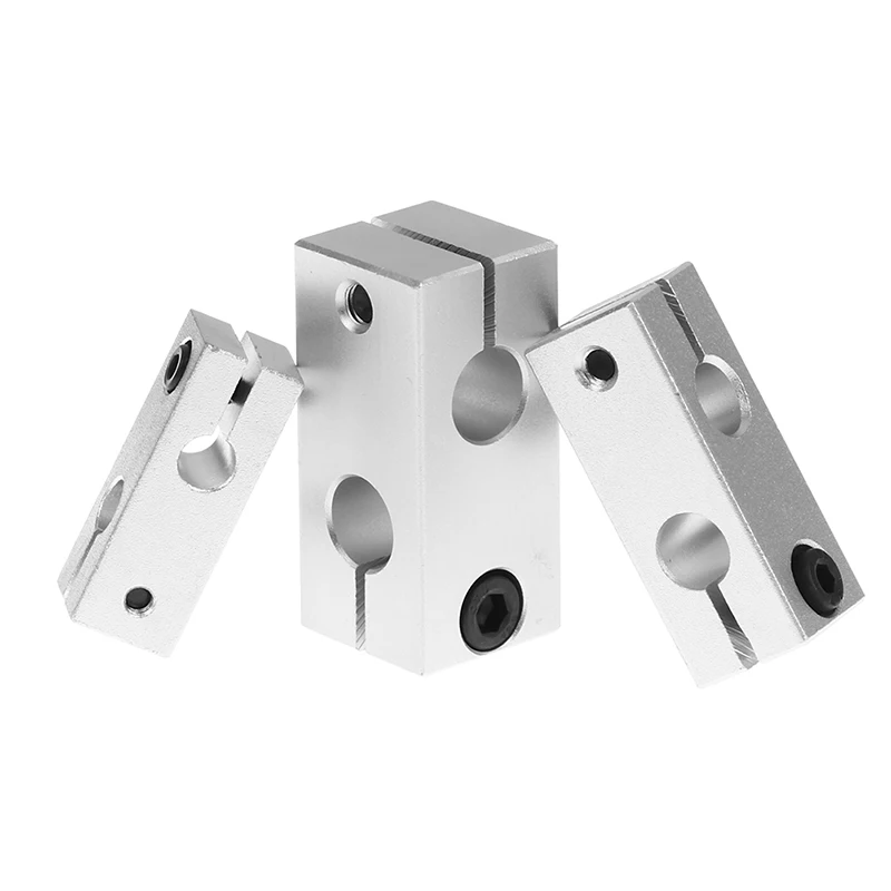 Pillar Fixing Clamp Vertical Fixed Diameter Fastening Aluminum Alloy Optical Axis Cross Block Steel Pipe Fixing Bracket Connect