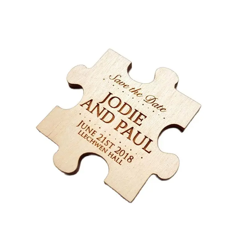 Ślub zapisz magnesy daty, puzzle z kalendarzem, magnesy puzzle — zdjęcie 2