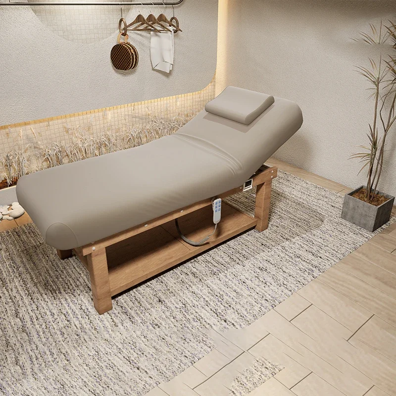 

Massage Table Electric Recliner Beds Beauty Wooden Salon Table Tattoo Machine Treatment Adjustable Massageliege Furniture