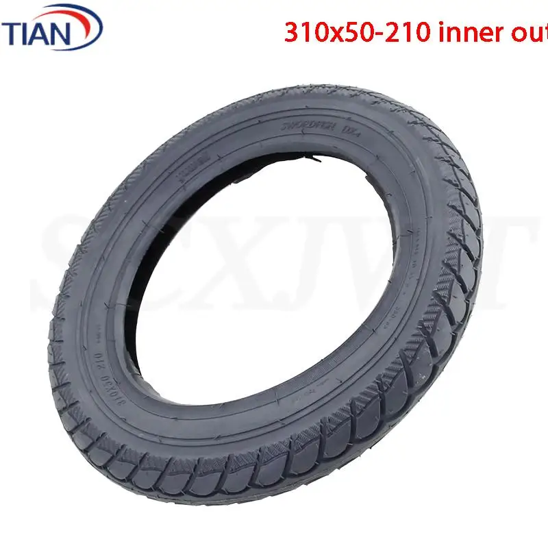 Universal 310X50-210 12 Inch Inflatable Rear Tire for Most Electric Scooter Brands