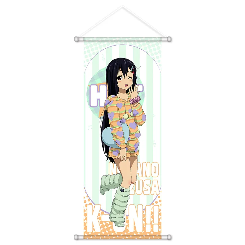 VIKAMA Blue School Uniform Girl Anime Wall Hanging Tapestry Cute Student Art Fabric Poster for Bedroom Living Room Dorm Gift