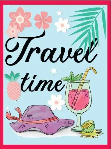 Металлическая табличка в винтажном стиле ретро путешествия время классический жестяной дверной знак