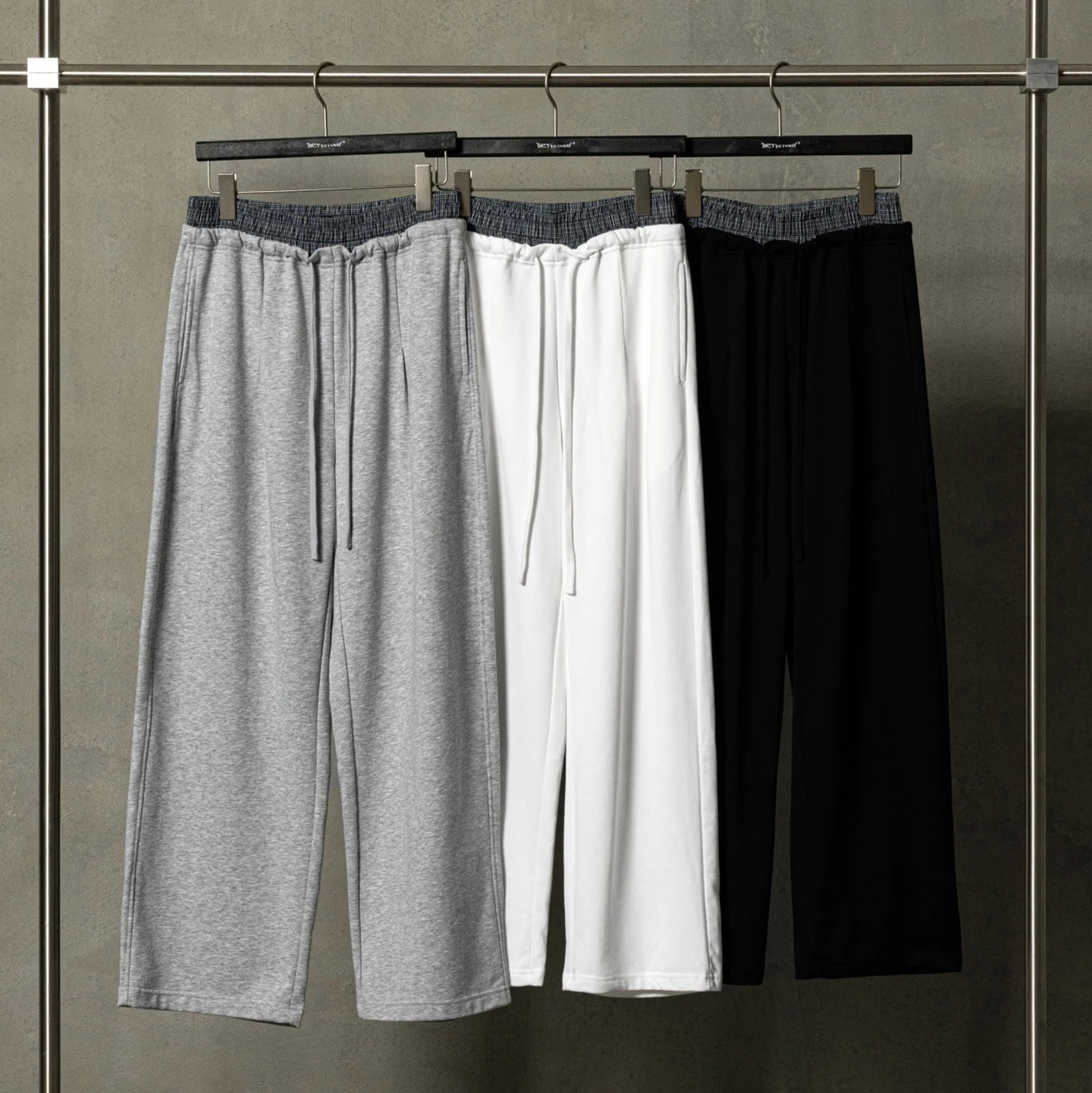 

Американские уличные ретро клетчатые спортивные штаны с двойной талией, свободные повседневные спортивные хлопковые прямые брюки с петлями