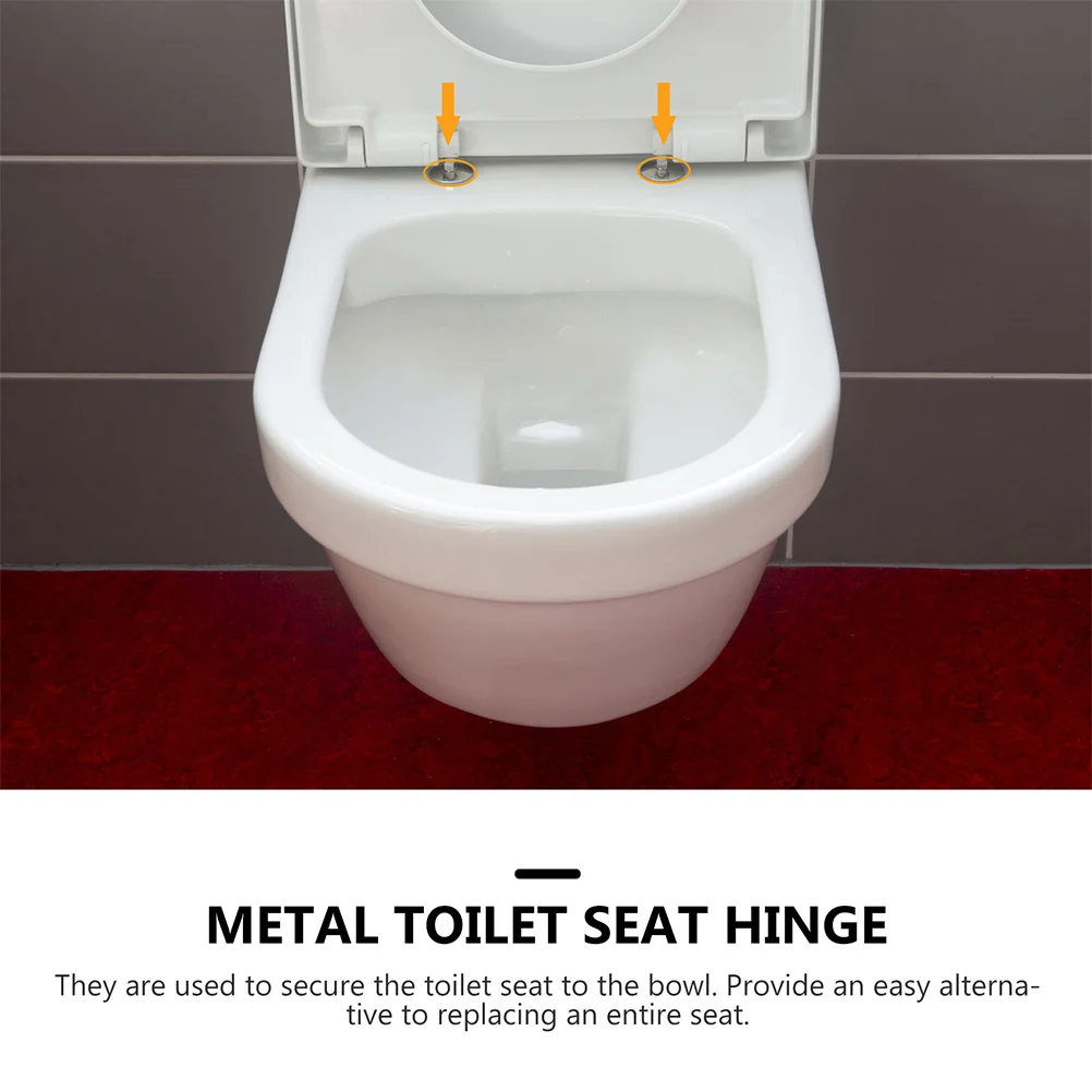 

1Set Toilet Seat Bolts Screws Universal Replacement Durable Mounting Parts Easy Installation Toilet Seat Supplies