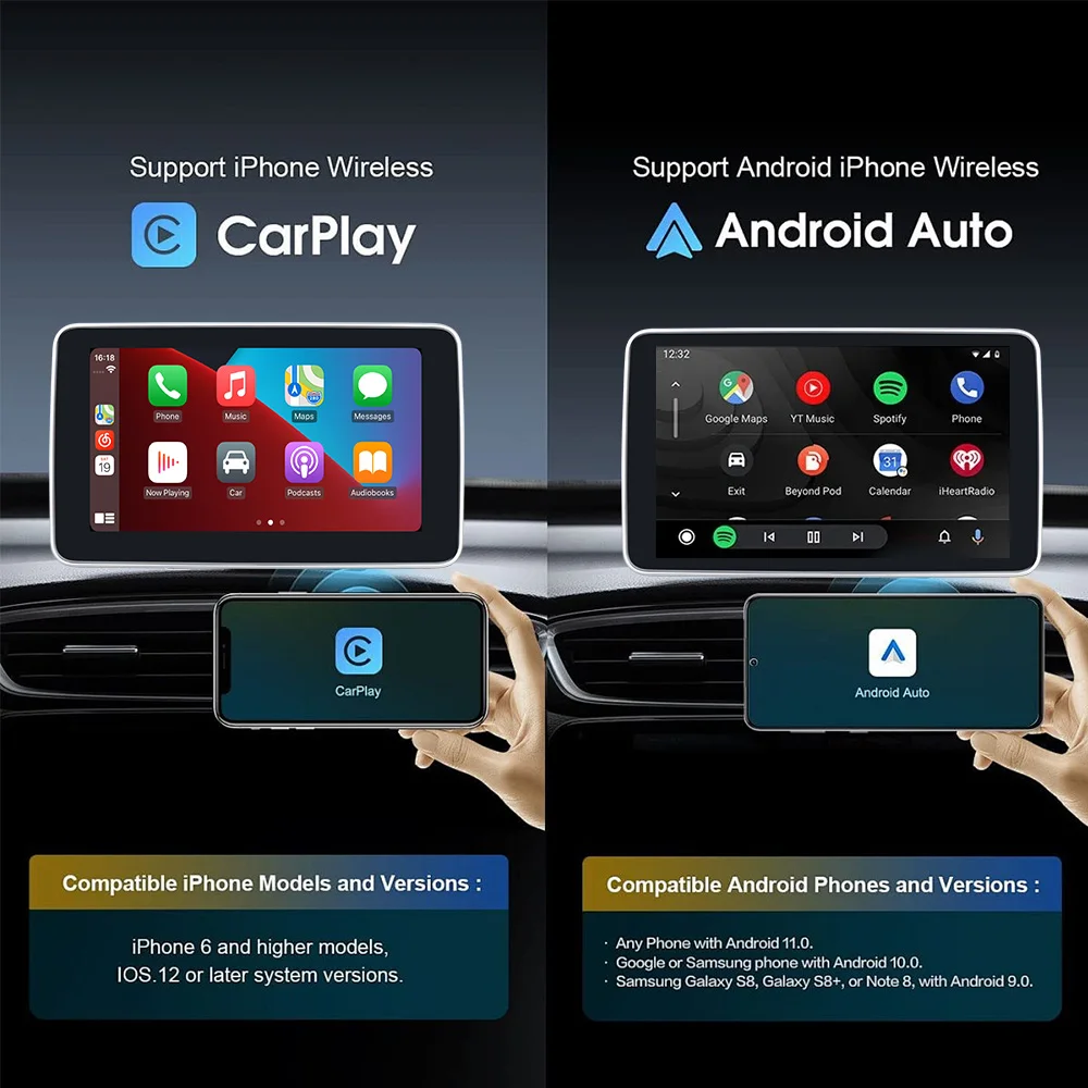 Universal 7inch Car Radio Multimedia Video Player Wireless Carplay  GPS Navigation Apple Android Auto Bluetooth Touch Screen