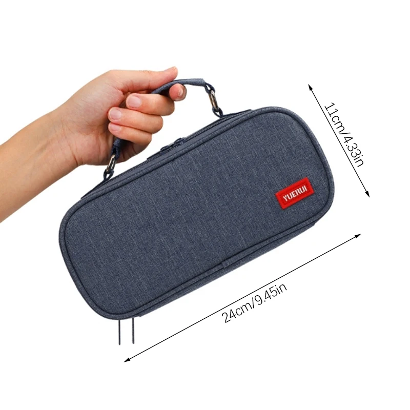 Custodia per cancelleria estetica a matita di grande capacità ispessente per custodia da scuola per astuccio in tela per ragazze e ragazzi