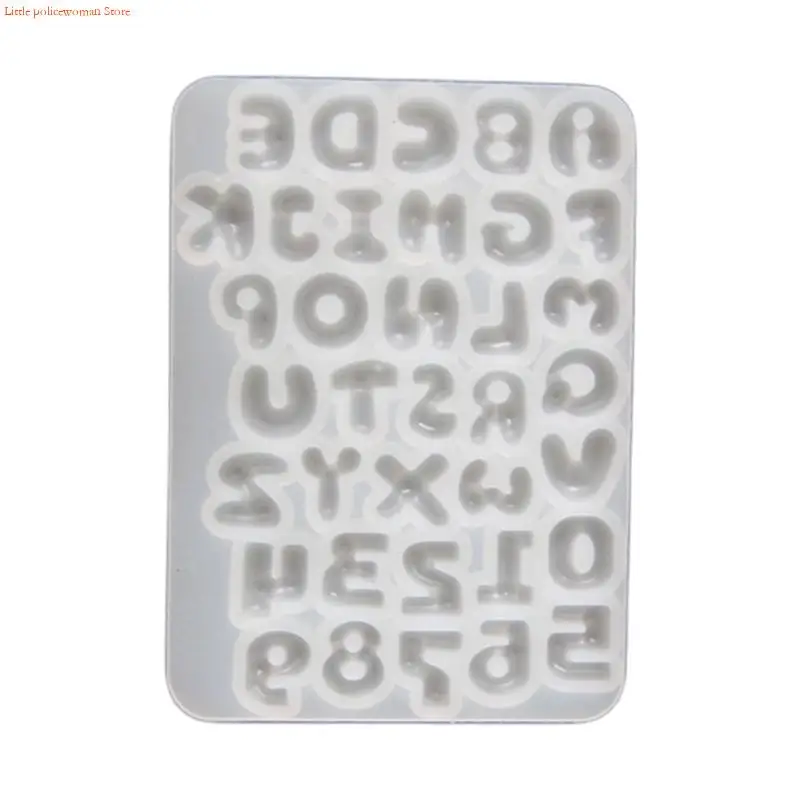 F92D Detailed Silicone Small Accessory Mold Letter Crafting Mould Hand-Making Ornament Mould for Creating Resin Art