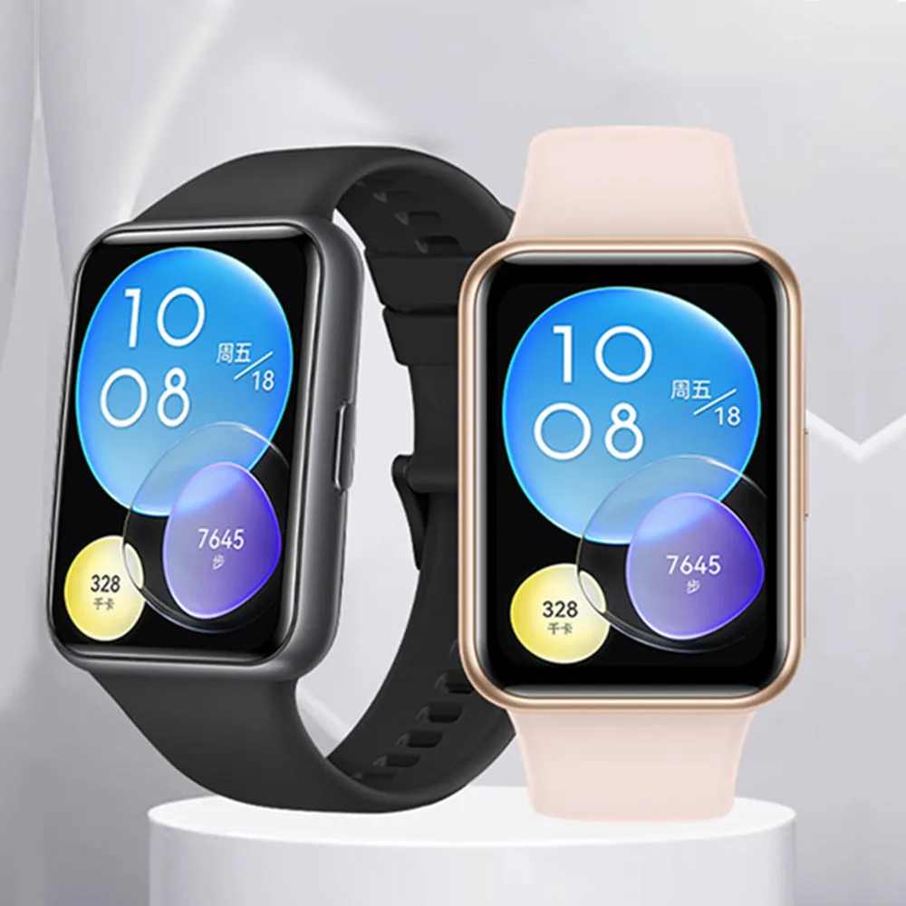 Silikonarmband für Huawei Watch Fit 5pro/5/4pro/4/3/2 Einfarbiges Sport-Uhrenarmband für Huawei Watch Fit 2 3 Uhrenzubehör