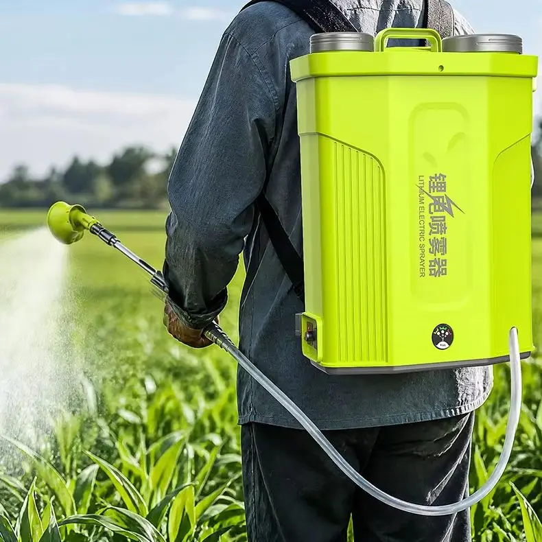 20L High-pressure Lithium Battery Backpack Sprayer Electric Stirring Spray Garden Watering Sprayer Machine