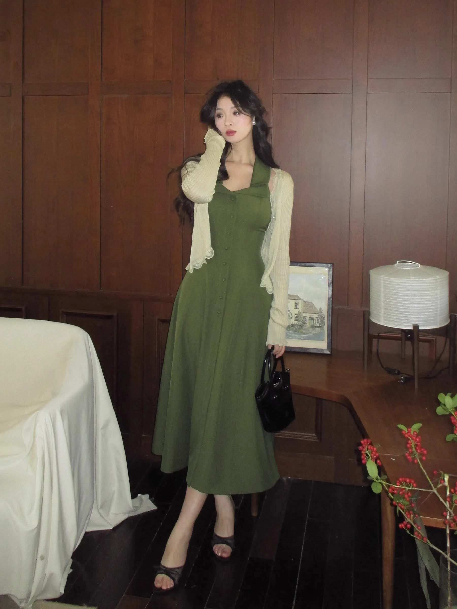 Kleider, ärmellos, Damenkleid, elegant, für Hochzeitsgäste, Frühling, Bohemian-Stil, gehäkelt, blockiert, flauschiges Kleid, blühende Natur, Harajuku