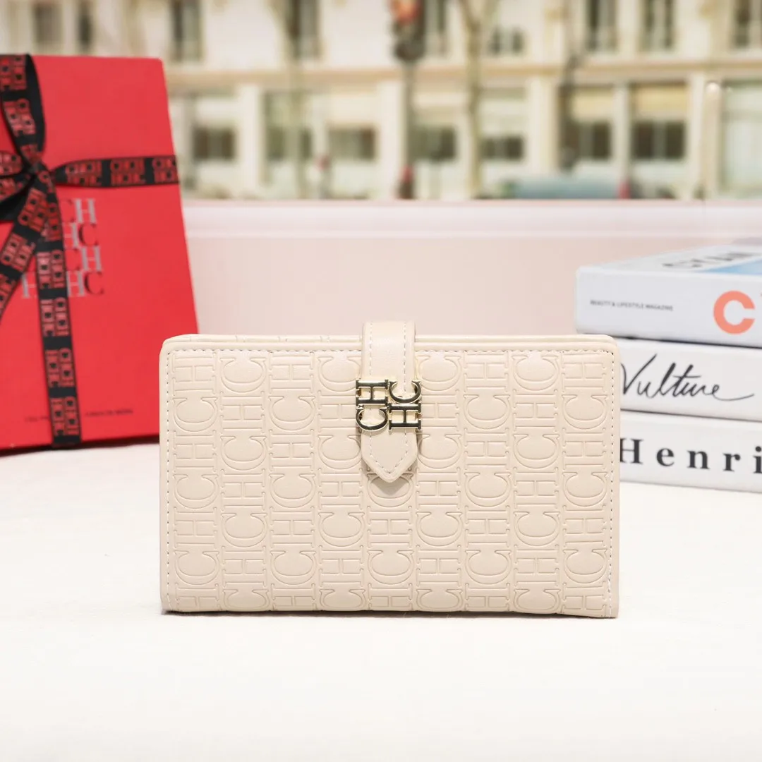 حقيبة يد نسائية عصرية فاخرة من ماركة كارولينا هيريرا، حامل بطاقات للعملات المعدنية، متعددة الاستخدامات، سعة كبيرة، غطاء قلاب بإبزيم #6