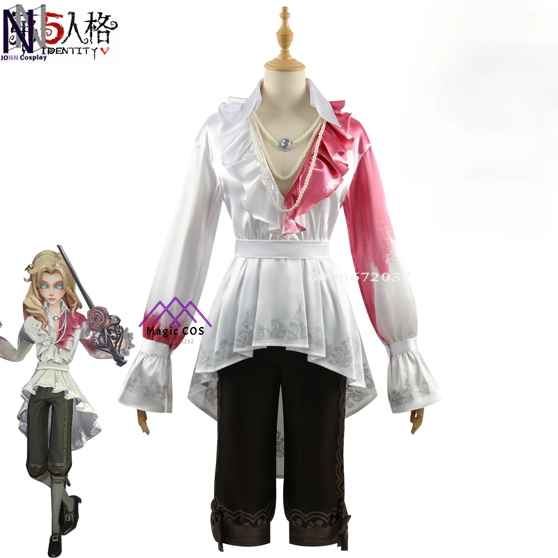 IdentityV Game Cosplay Costumes Hunter Joseph Desaulniers Party Essential Hangover Skin Exclusive Design Uniforms Photo-Ready