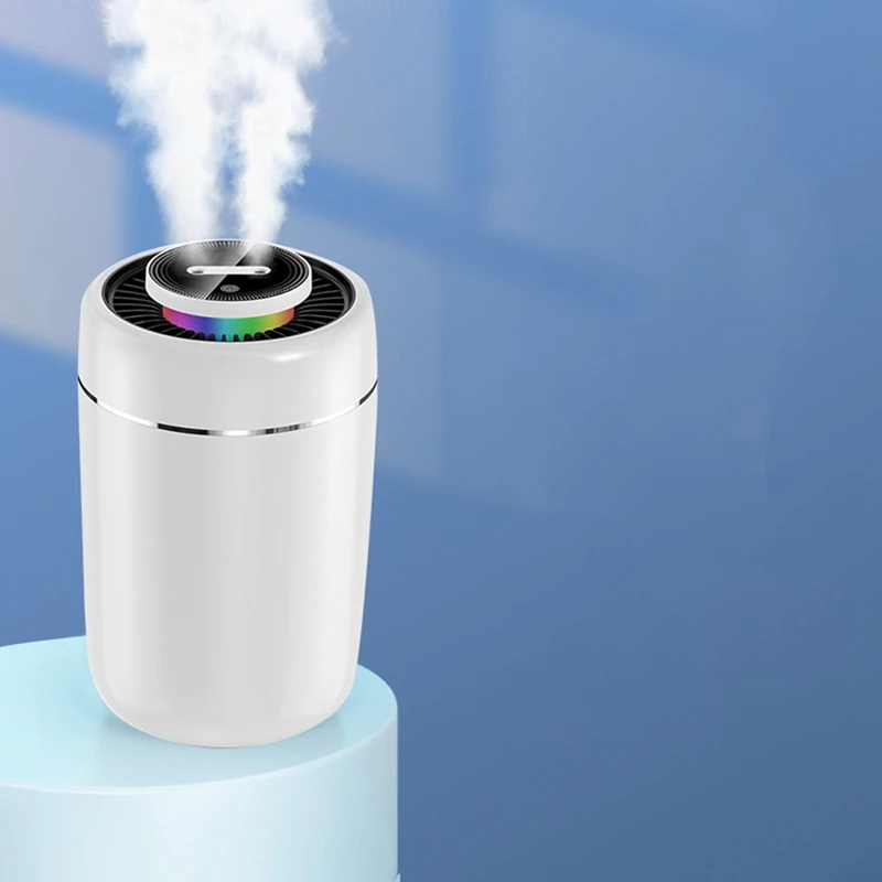 Humidifier Capacity Double Nozzle Diffuser Battery Rechargeable Air Humididicator Portable Home