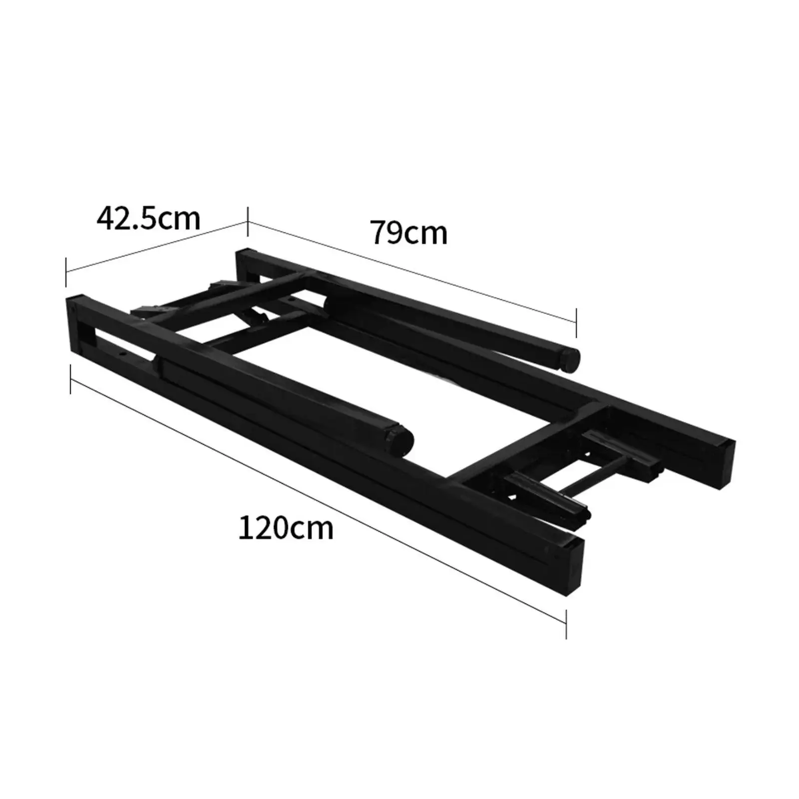 Heavy Duty Iron Adjustable Desk Legs Foldable Table Frame for DIY Office Gaming Workstation Support