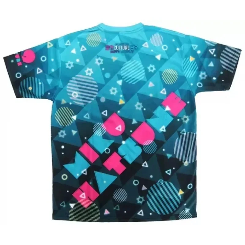 Sweet Hatsune Miku T-shirt Adult Fashion Loose Short Sleeve Children Role Play Parent Child Dress Quick Dry T-shirt Girl