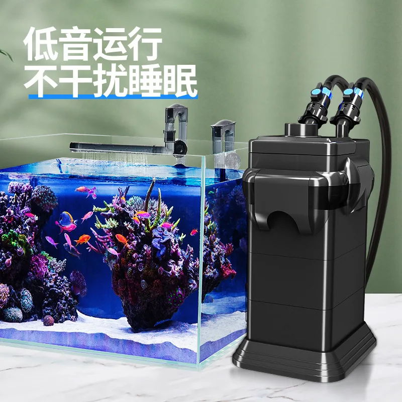 Crazy aquatic plant  external filter bucket wall-mounted oil removal film silent three-in-one circulation integrated filter