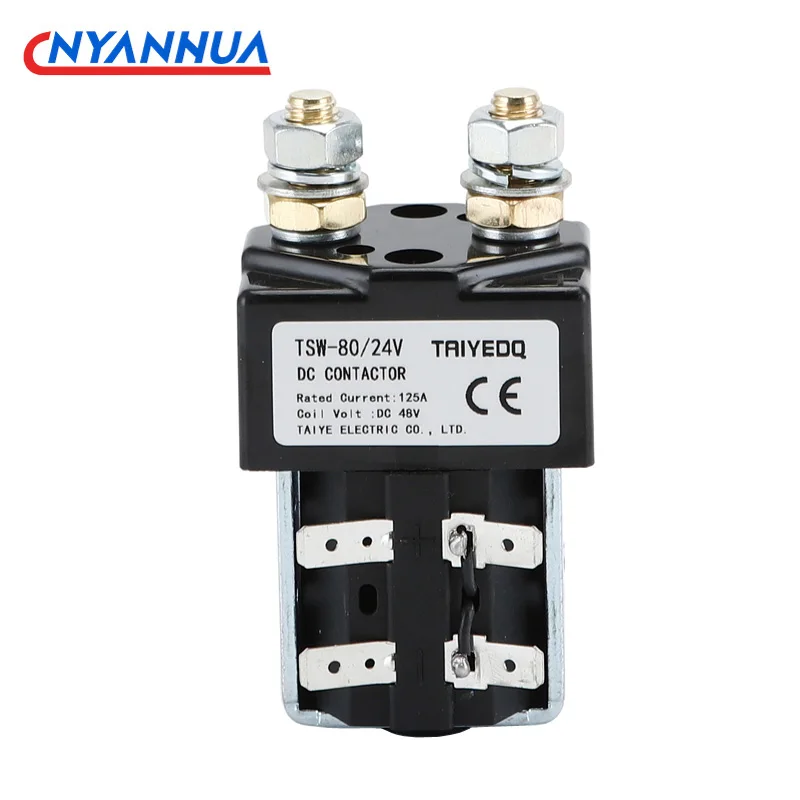 125A DC Contactor CZW125A ZJW125A SW80 Power Relay 12V 24V 48V 60V 72-80V For Car Electric Forklift Trucks Ships Battery