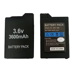 2400mAh 3600mAh 3.6V Replacement Rechargeable Battery Pack for PSP 1000 2000 PSP-S110 Lithium Batteries for PSP3000