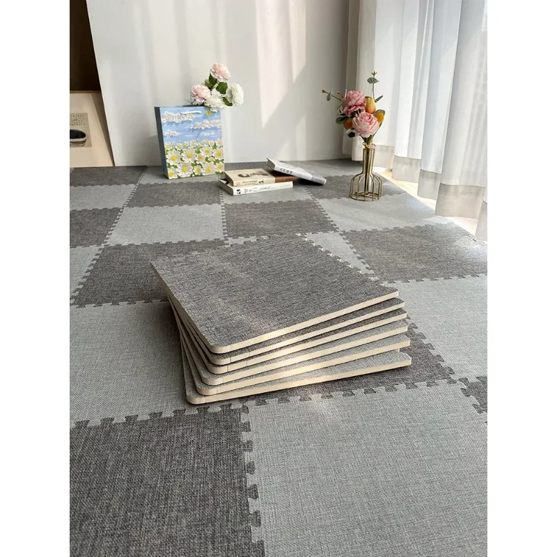 Room bedside foam cushion floor mat bedroom carpet dirt-resistant boys dormitory full floor puzzle floor mat free care