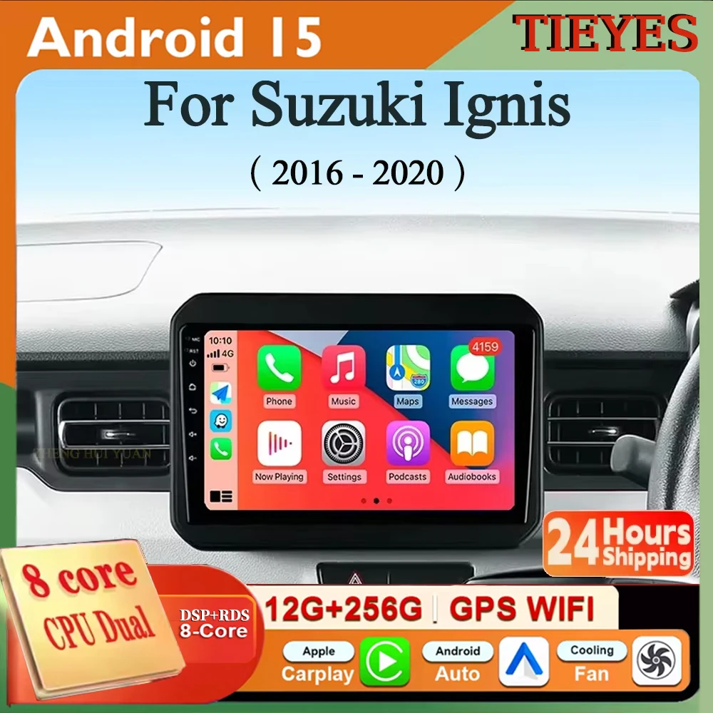 

Для Suzuki Ignis 2016 2017 2018 2019 2020 Android 15 2K QLED CarPlay авто радио мультимедийный видеоплеер GPS стерео головное устройство