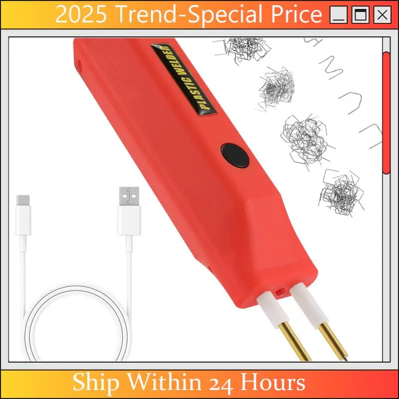 

A61Z Deals Handheld Welder Wireless Plastic Welding Machine For Plastic Nylon PE Repairing Machine Car Bumper Repair Tools