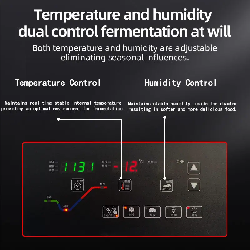 iming Foaming Spray Refrigerated Frozen Hair Box Commercial Fermentation Box Mantou Steamed Bun Steamer Baking Intelligent T