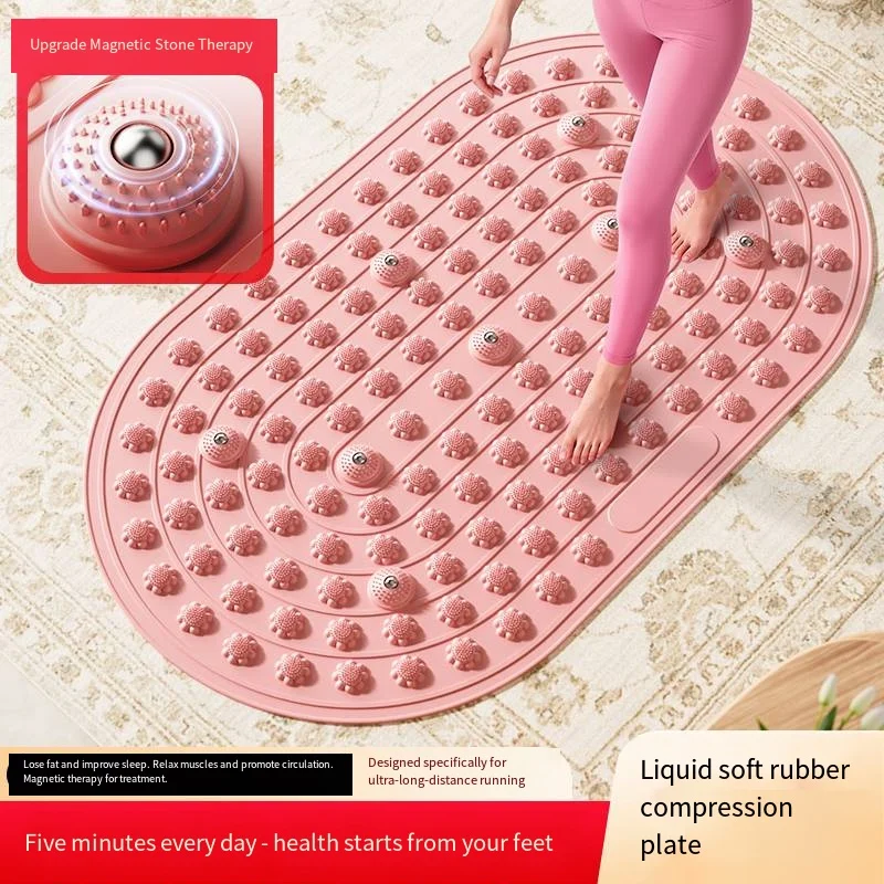 

1 шт., массажная подушка для акупунктурных точек ног, противоусталостная складная нажимная доска для пальцев, стационарная подушка для упражнений для бега в помещении