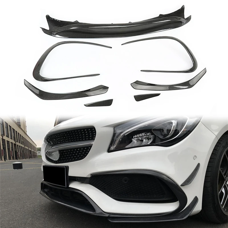 Style Carbon Fiber Front Lip for 2016-2019   Class W117 Bumper  Front Corner 250 45