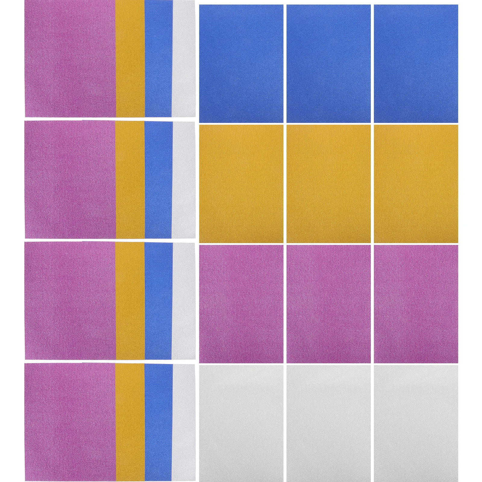 40pcs Glitter Cardstock Paper Sparkle Craft Paper For Diy Greeting Cards Scrapbook Thick Colored Craft Material Multi-Use Card