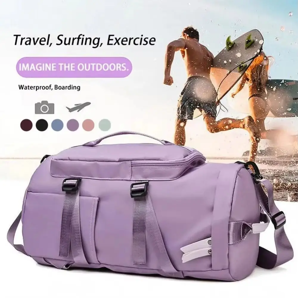 Mochila de viaje impermeable Oxford con bolsillo para zapatos - imagen 5