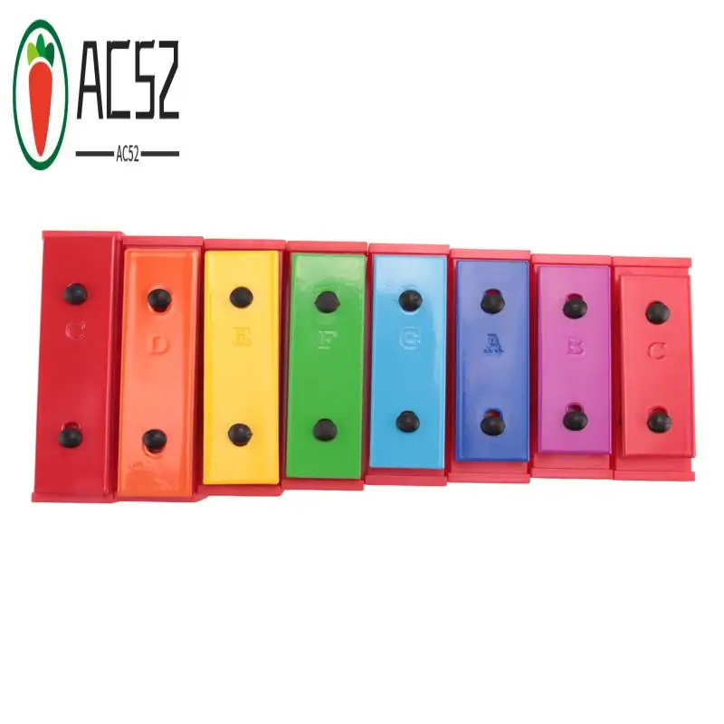 AC52-8 Notes Chromatic Xylophone Glockenspiel Resonator Bells With Yellow Case