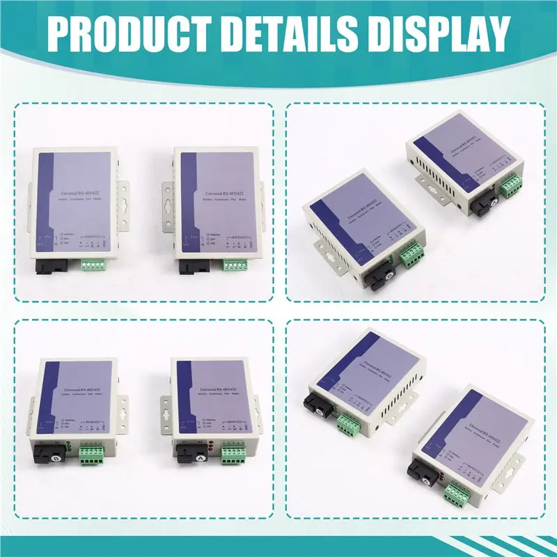 

AU61-1Pair SC RS485 Bidirectional Data Optical Media Converter RS485 Communication Equipment Fiber Transceiver
