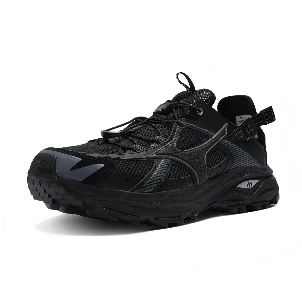 Mizuno Racer Trail SE Unisex Stream-Crossing Shoes – Black, Retro Design, Non-Slip Traction, Breathable & Tough D1GH241903