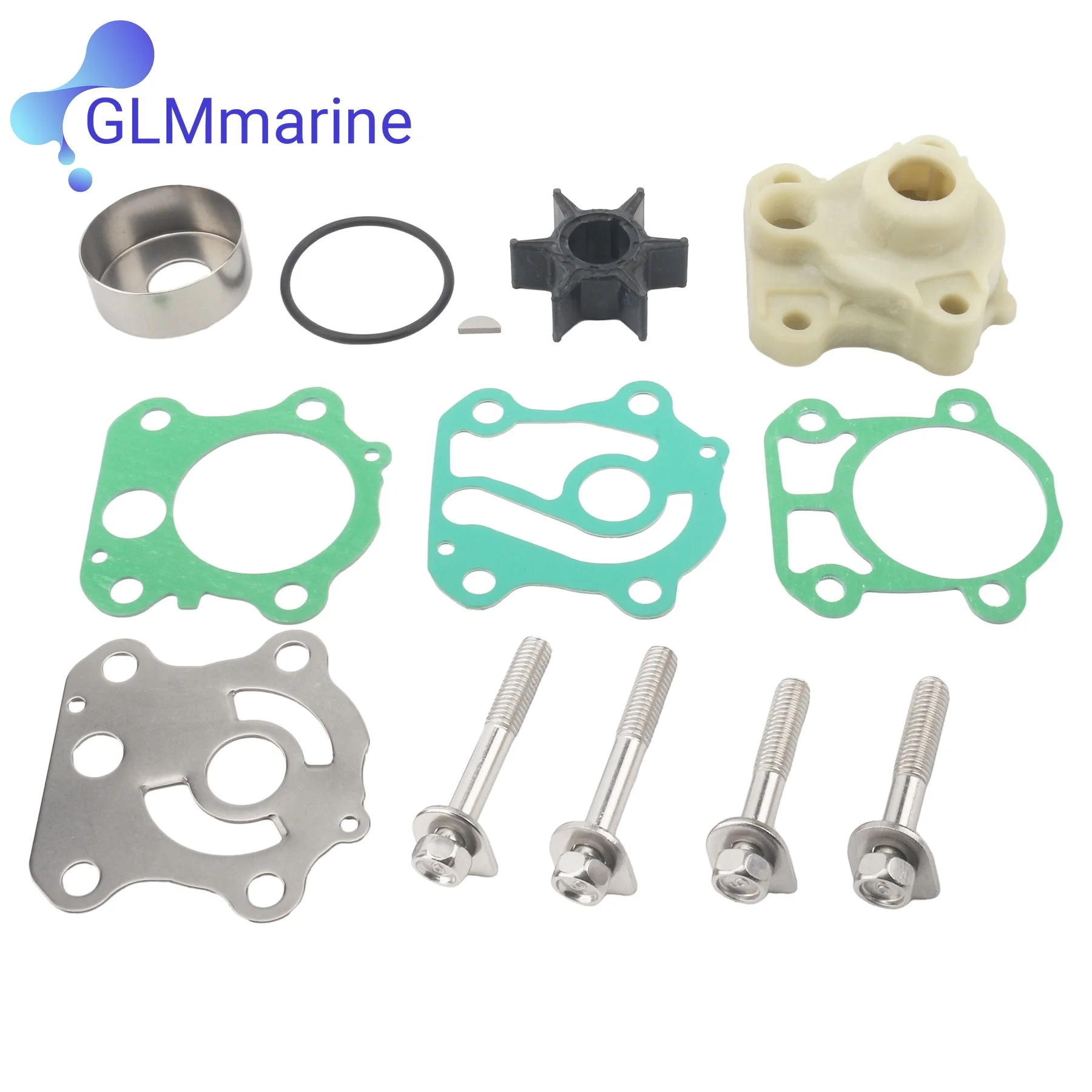 6H3-W0078-00 Fit for Yamaha Outboard 50HP 60HP 70HP Boat Engine Parts Water Pump Repair Kit 6H3-W0078-01 6H3-W0078-A0 18-3465