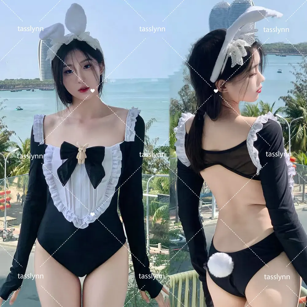 

Japanese Anime Bunny Swimsuit Bunny Girl Cosplay Costume Sexy Sukumizu for Women Summer Bunny Suit Halloween Costumes