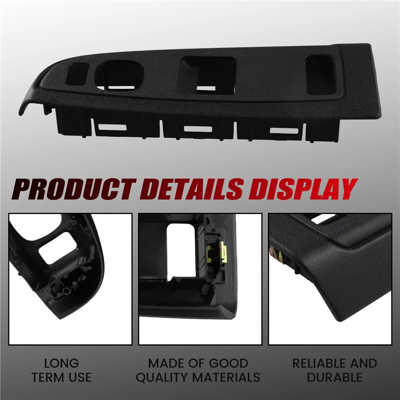 

Durable-For Chevy Silverado GMC Sierra 2003-2006 Car Master Power Window Switch Bezel Regular Cab 15883318 15883322
