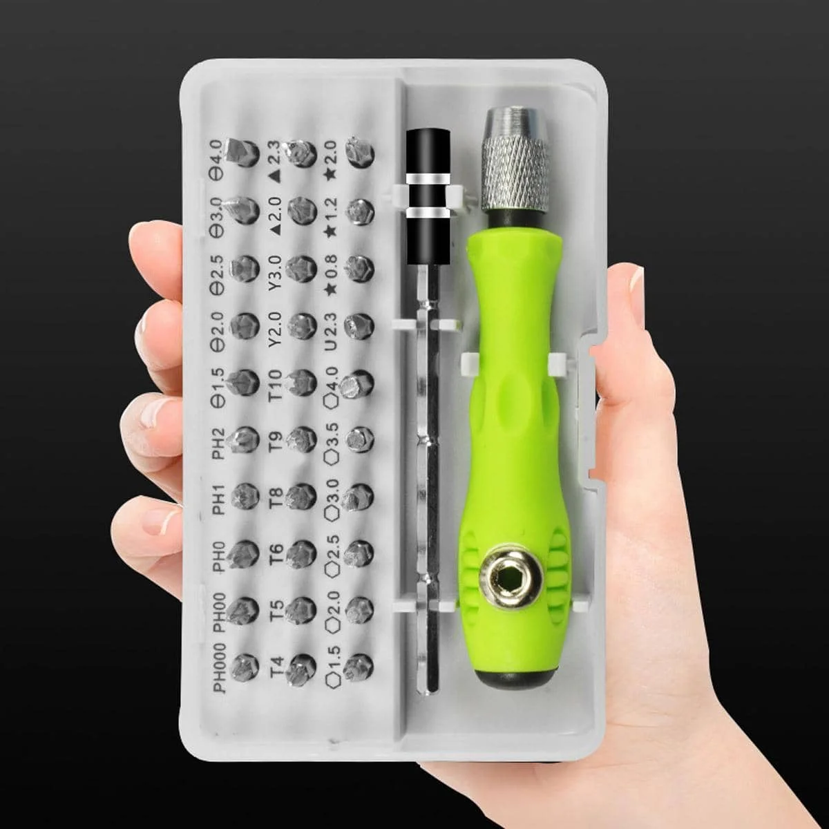 

1 set of 32-in-1 multi-function manual screwdriver repair tool set