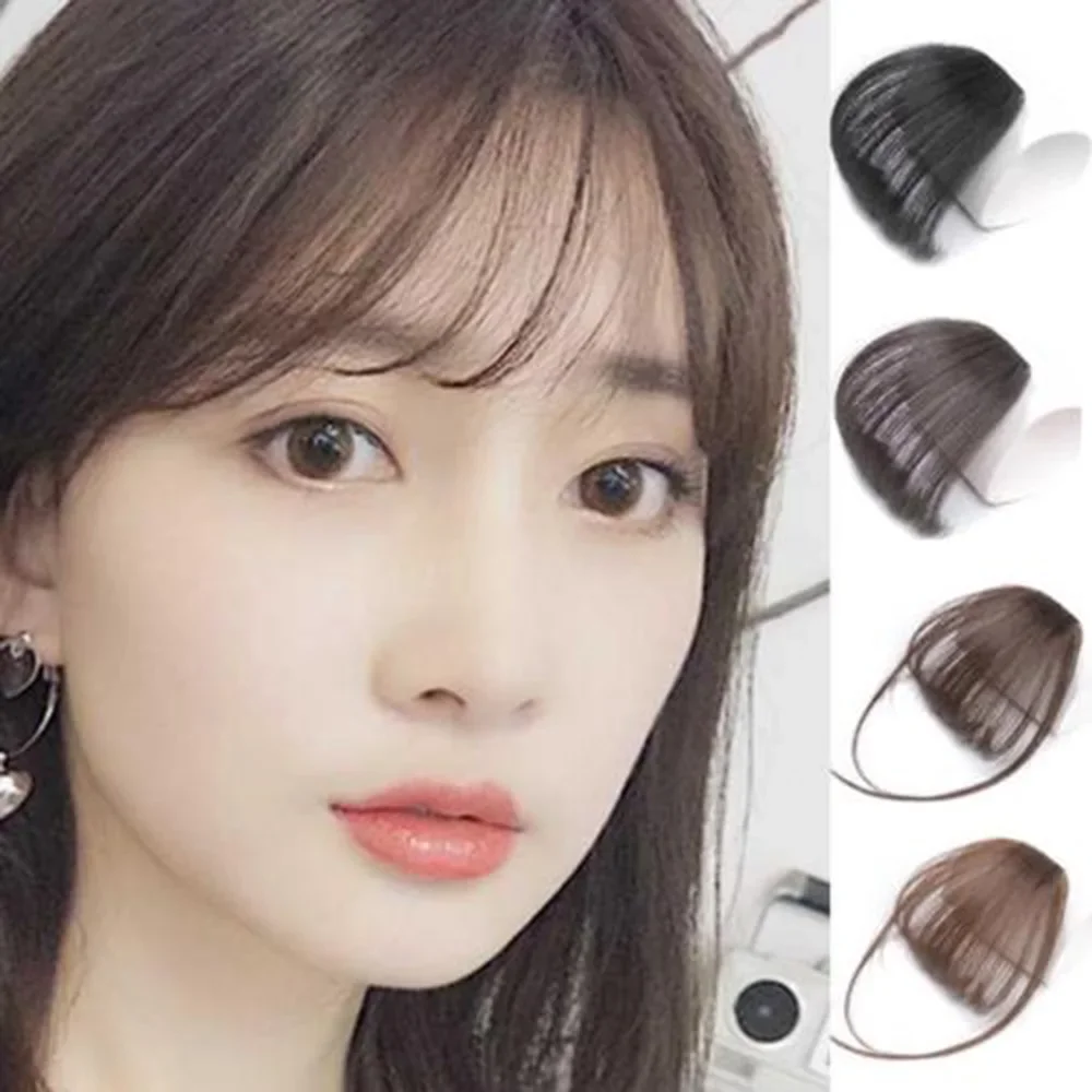 Korean Fake bangs 3D Bangs Wig Women\'s Japanese Natural Forehead Whitening Hair Enhancement Head Curtain Character Air Bangs