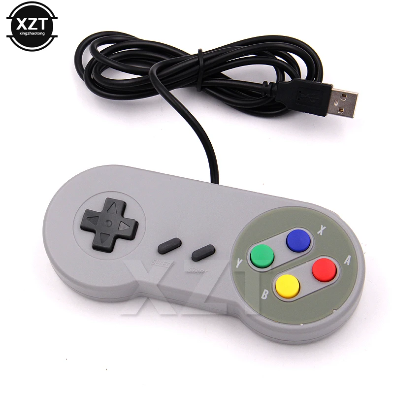 1 قطعة السلكية وحدة تحكم USB الألعاب المقود تحكم غمبد ل نينتندو SNES لوحة ألعاب ل ويندوز PC ل ل التوت Pi 4 B