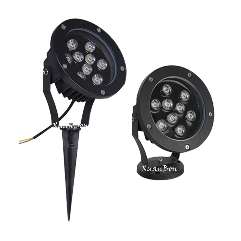 Outdoor Garden Light LED Lawn Lamp Spike 3W 6W 10W 12W 18W Waterproof Bulb AC220V 110V DC12V Landscape IP65 Path Spotlight