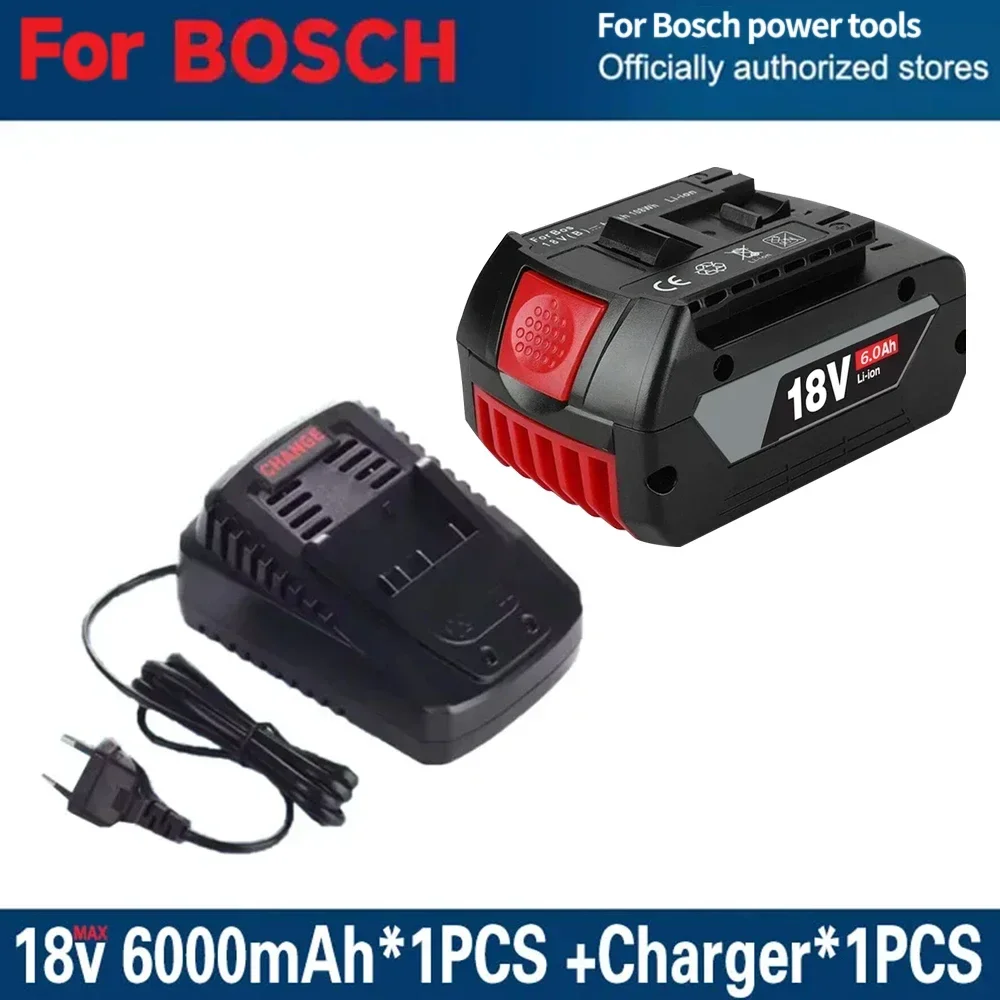Originele 100% voor BOSCH 18V batterij Oplaadbare batterij voor BOSCH batterij 18V 6.0AH bestaande gereedschapsbatterij