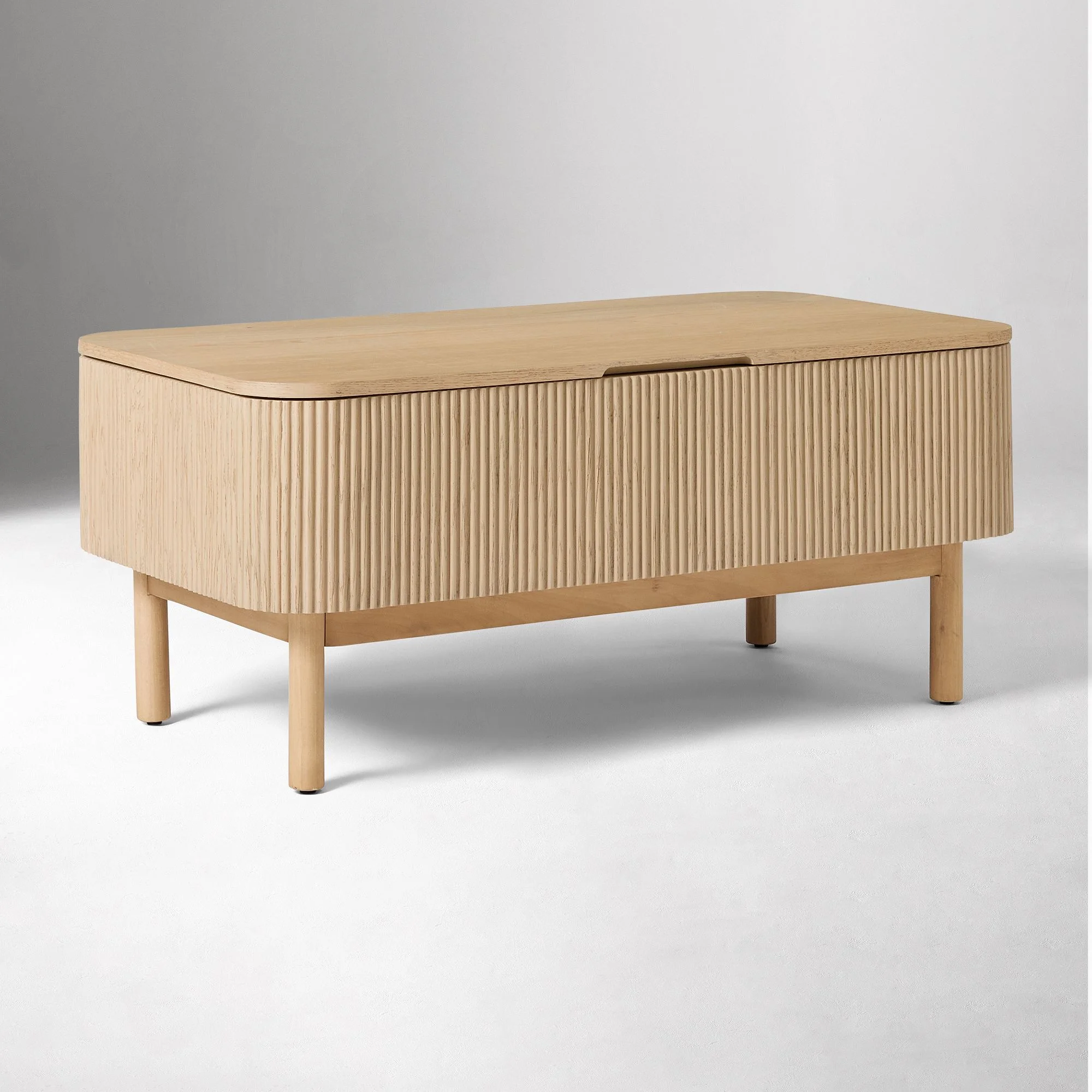 ^Modern Minimalist Furniture, Solid Wood Coffee Table, Elington Pop-up Storage Cabinet - Direct From the Factory