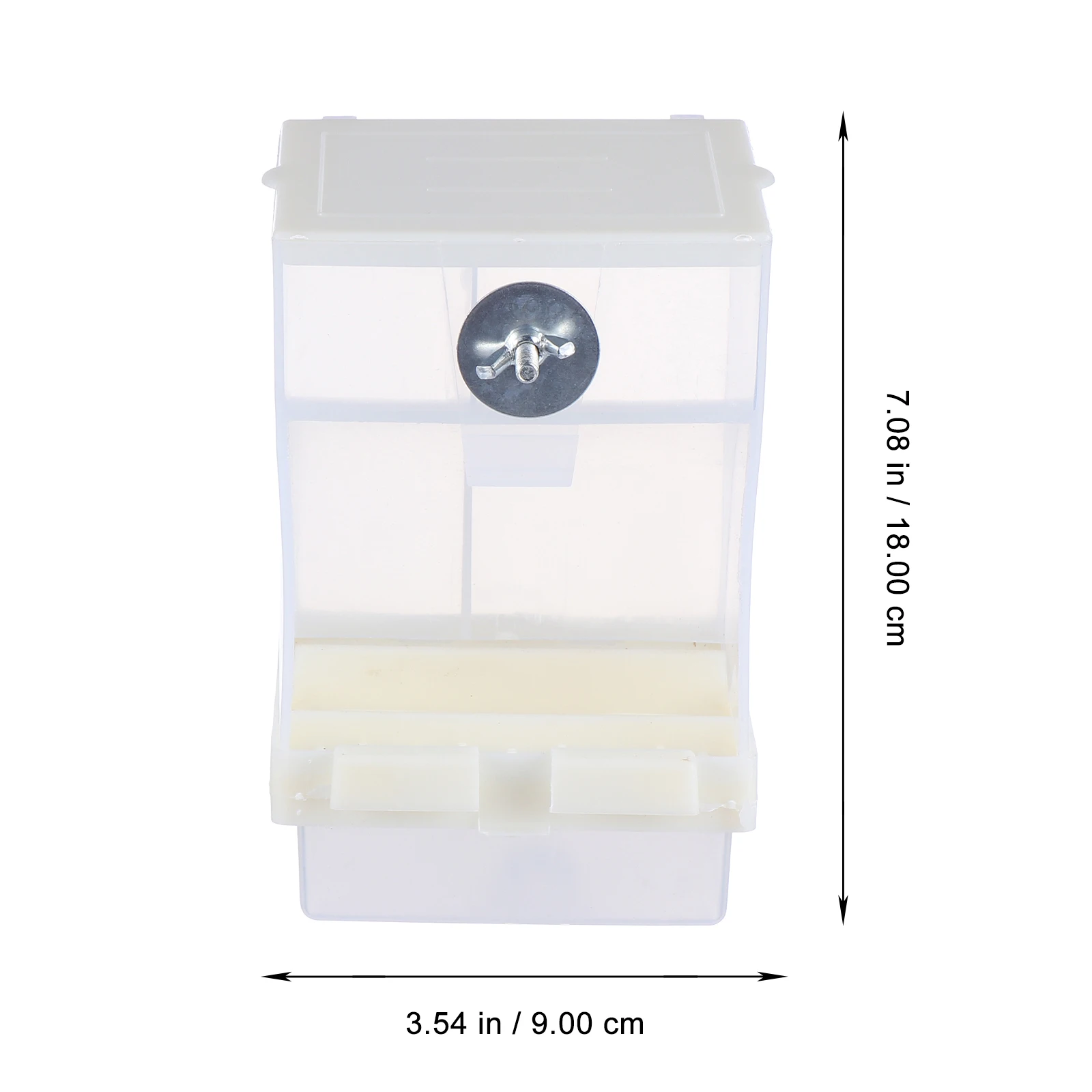 

Automatic Bird Feeder for Outdoor Garden Use Clear Acrylic Hanging Feeder for Small Birds Like Finches Canaries Conures