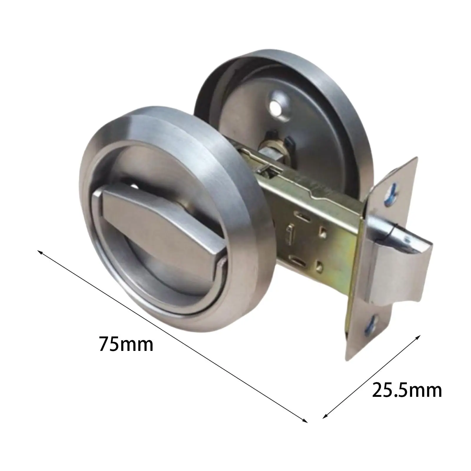 라운드 손잡이 링 당김 잠금 장치, 내마모성 스테인레스 스틸 액세서리, 옷장 침실 복도용 문짝 핸들 잠금 장치, 사용하기 쉬움