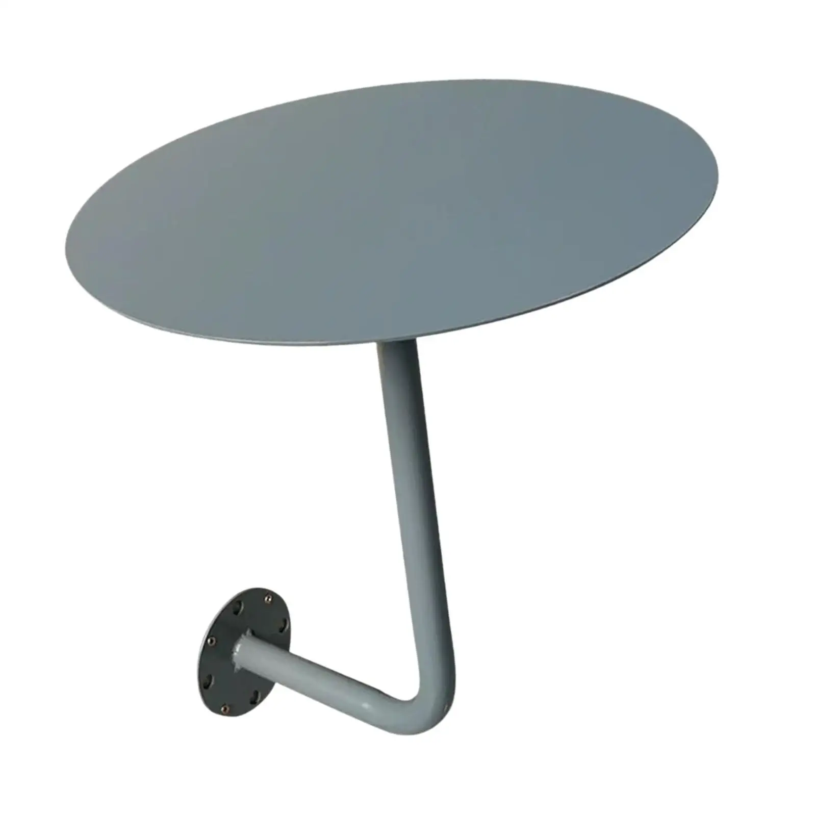 Wall Mounted Table Wall Desk Modern Space Saving 35cm Round with Screw for Bedside Home Balcony Kitchen Dining Laundry Room