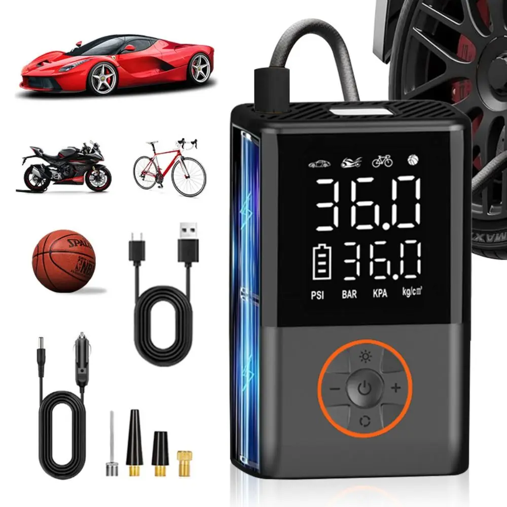 

High Quality 4 In 1 Car Jump Starter 4000mAh Portable Air Pump with LED SOS Light Air Compressor for Car/Motorcycle/ Bicycle